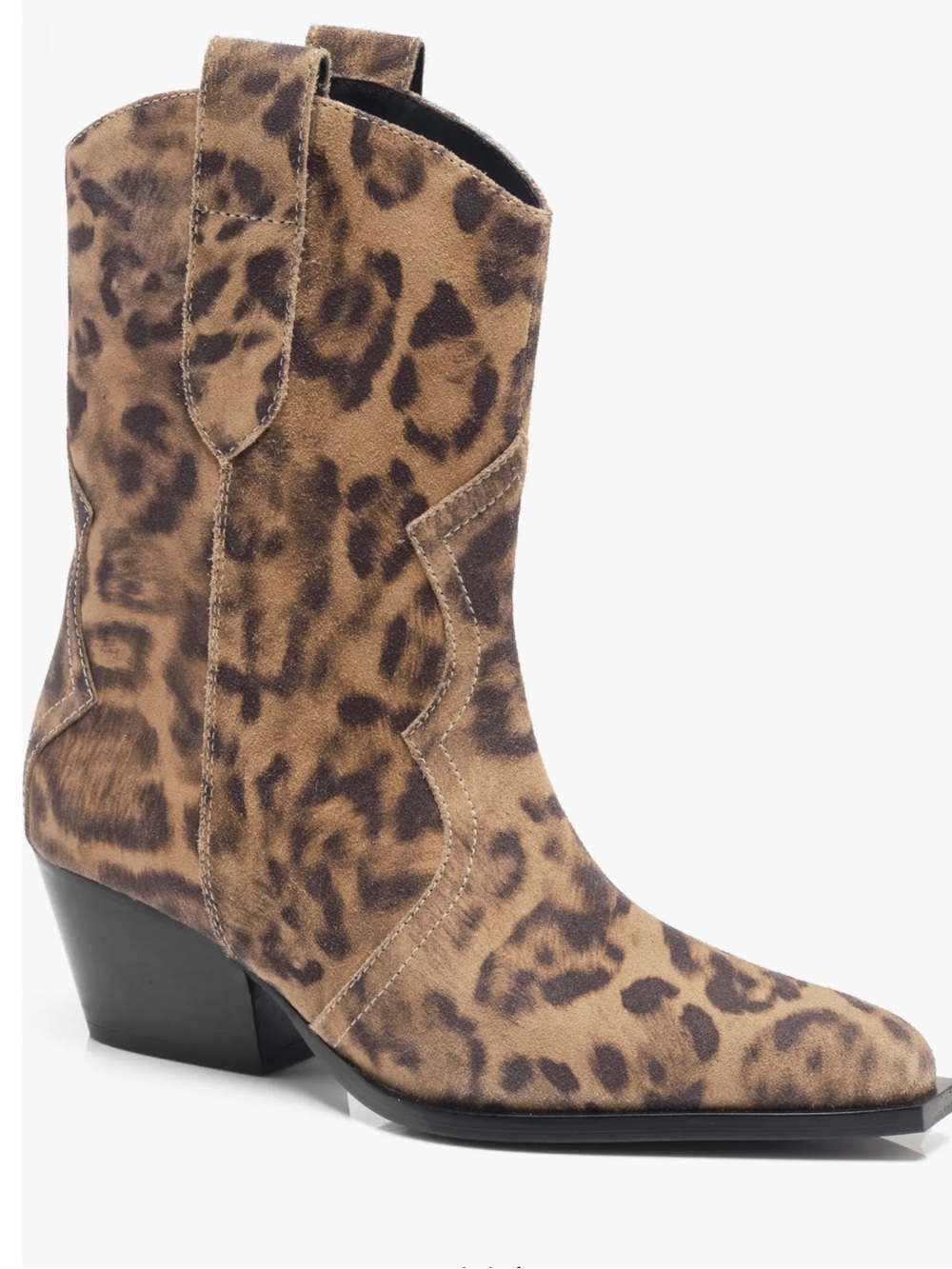 Free People Suede Western Ankle Boot - Women